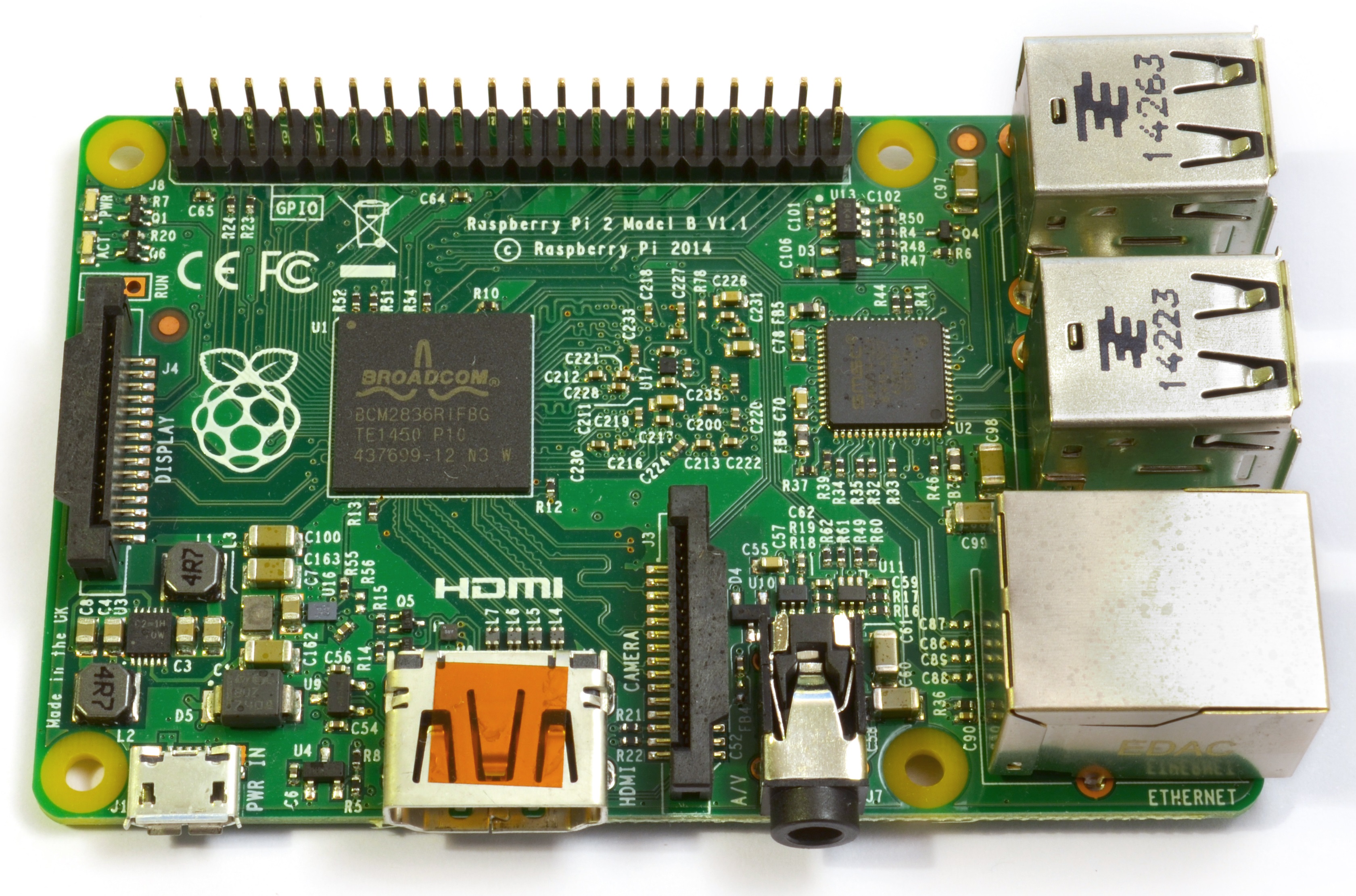 Raspberry Pi 2: it's an older model, sir, but it checks out